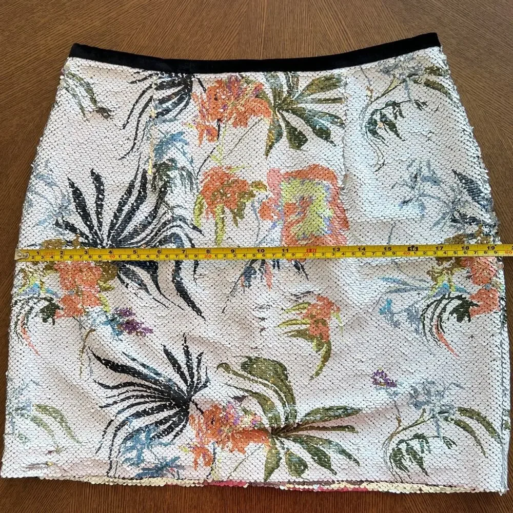 B|OUSE London Sequin Lined Floral Skirt – Size 8